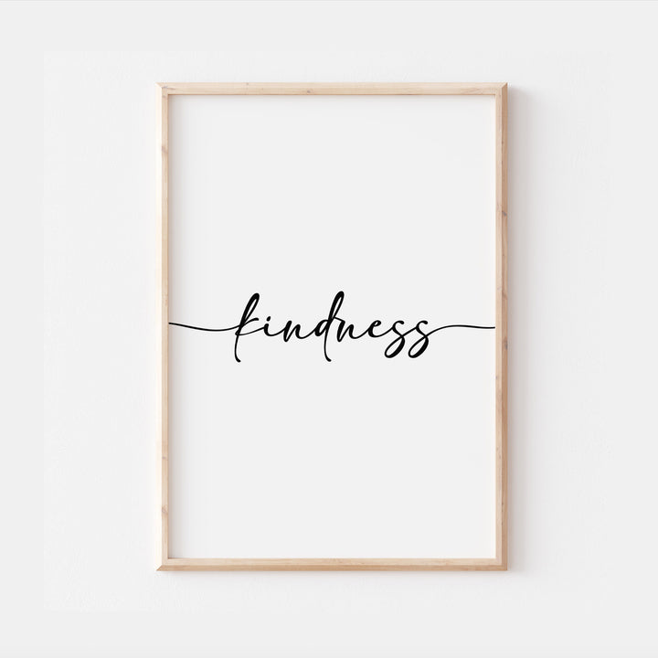 Kindness Quote Home Wall Print