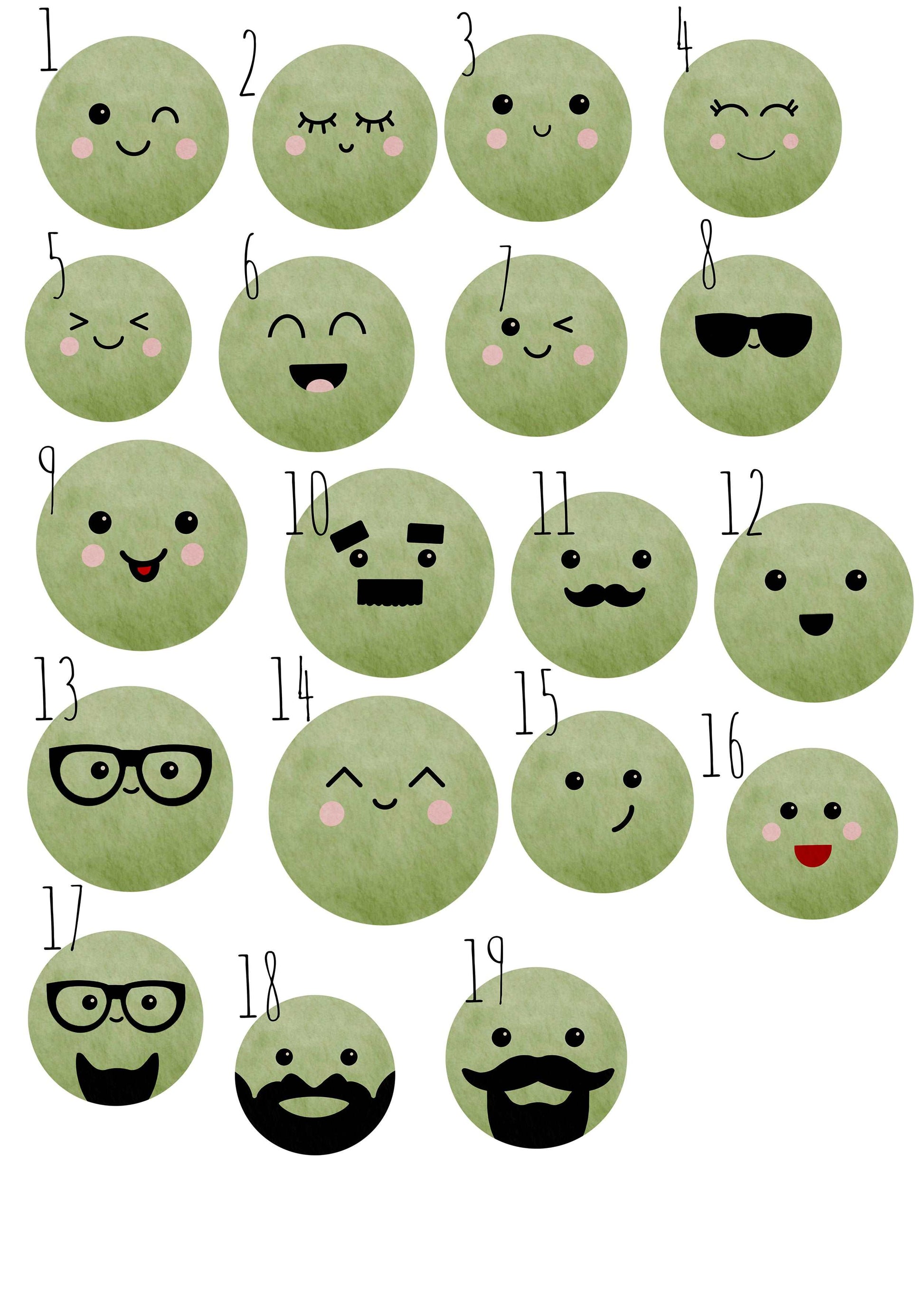 Personalised Our Family Peas in a Pod Print