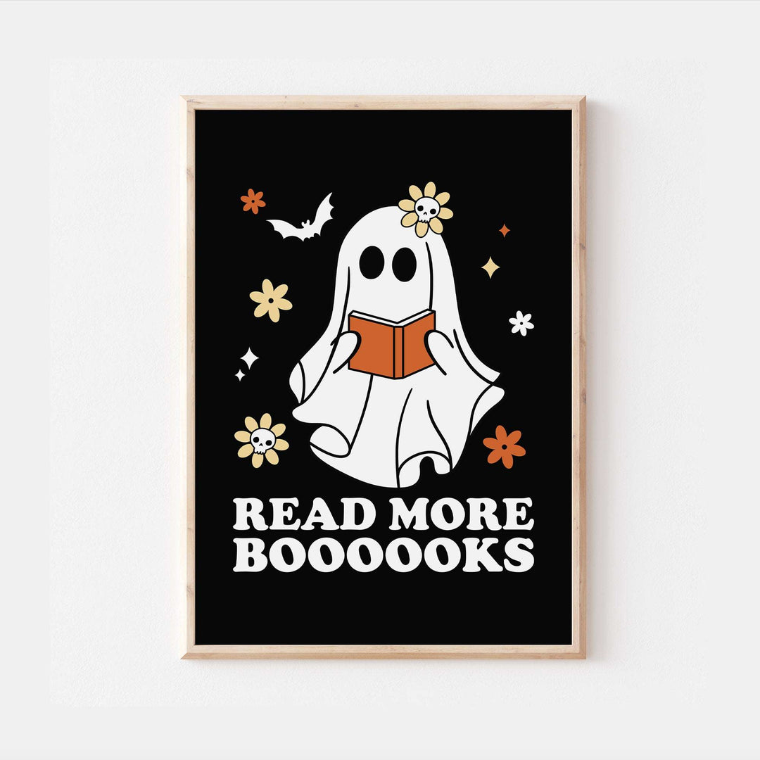 Read More Books Halloween Ghost Print