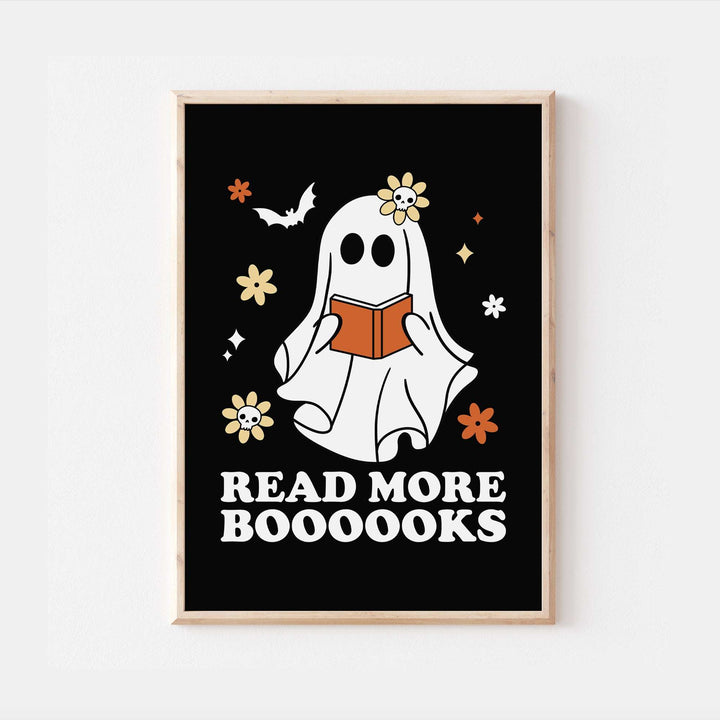 Read More Books Halloween Ghost Print