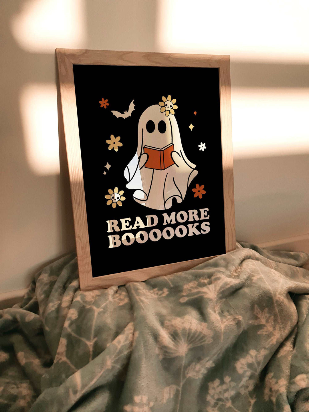 Read More Books Halloween Ghost Print