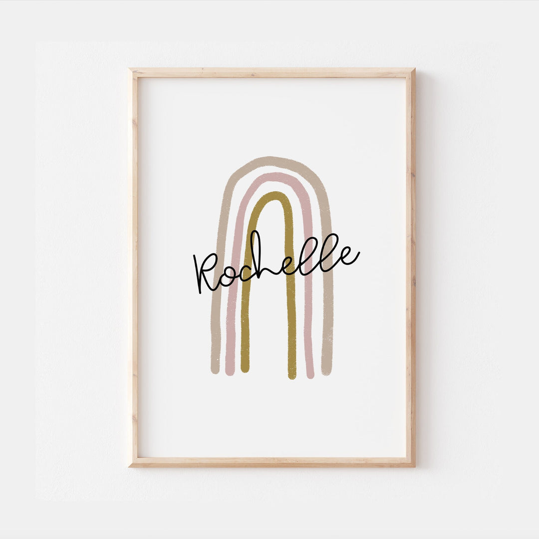 Personalised Scandi Rainbow Kids Nursery Print Baby Bedroom Decor Posters Quote Explorer Scandi Nordic Style Typography