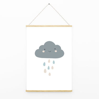 Sunshine Rainbow Cloud Nordic Style Pastel Print Scandi Children’s Nursery Wall Art Decor Educational Kids Newborn bedroom poster