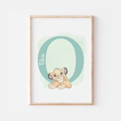 Personalised Simba Print | The Lion King Quote Pixar Disney Nala Movie Kids Children Babies Nursery Bedroom Art Wall Decor Poster