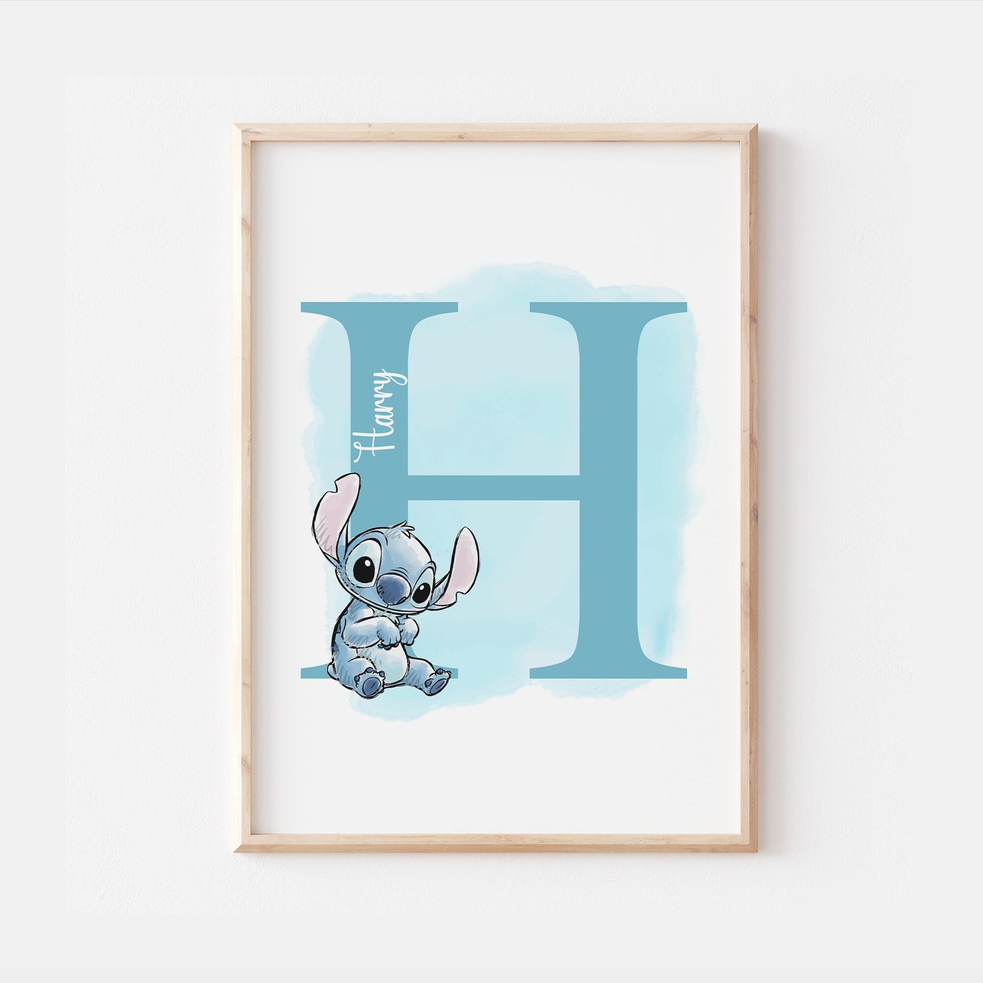 Personalised Lilo Stitch Disney Decor Print