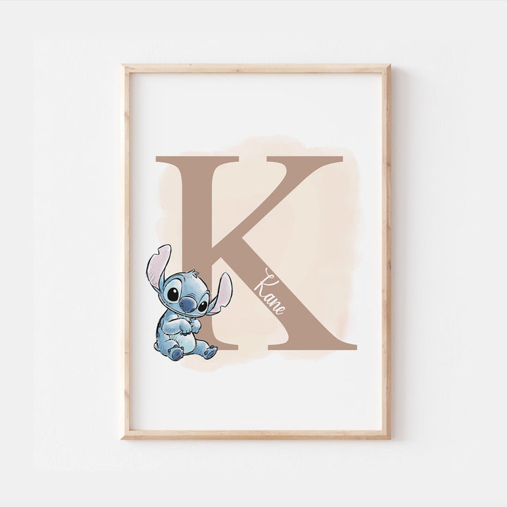 Personalised Lilo & Stitch Print | Quote Pixar Disney Movie Kids Children Babies Nursery Bedroom Art Wall Decor Aliens Hawaii Stitch Poster