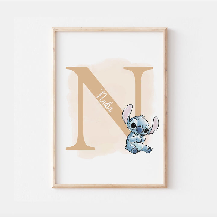 Personalised Lilo & Stitch Print | Quote Pixar Disney Movie Kids Children Babies Nursery Bedroom Art Wall Decor Aliens Hawaii Stitch Poster