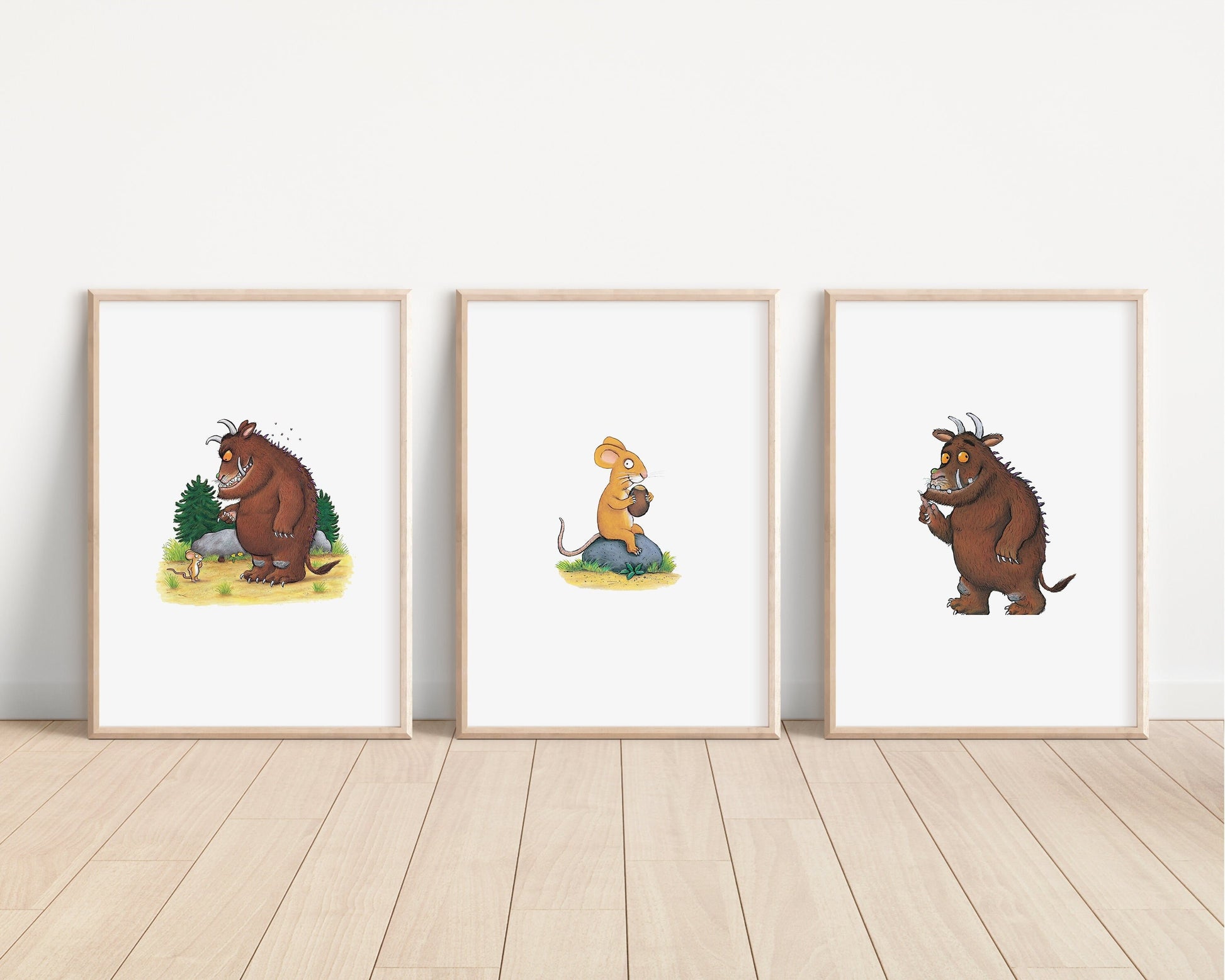 The Gruffalo Prints | Mouse Owl Quote Tale Storybook Disney Movie Kids Children Babies Nursery Bedroom Art Wall Decor Poster