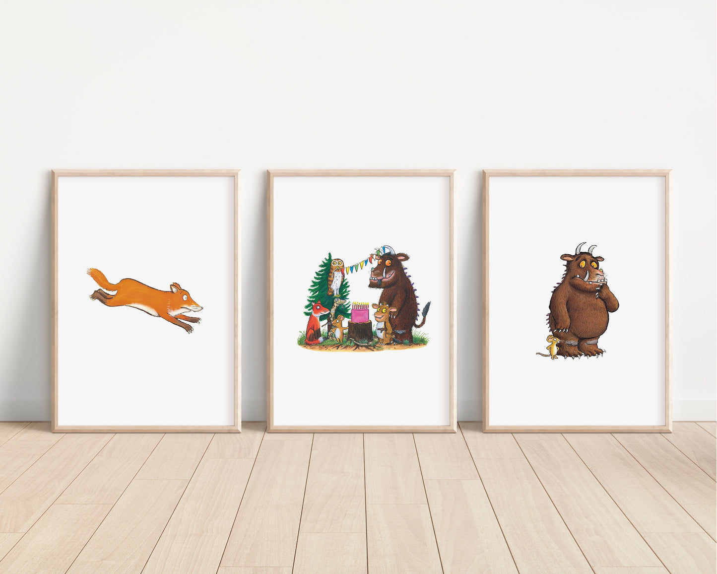 The Gruffalo Prints | Mouse Owl Quote Tale Storybook Disney Movie Kids Children Babies Nursery Bedroom Art Wall Decor Poster