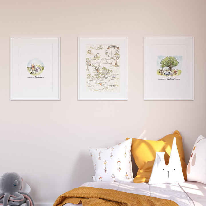 SET OF 3 Winnie the Pooh Prints | Piglet Quote Decor | Disney Bedroom Nursery Art | Kids Children Babies Wall Decor