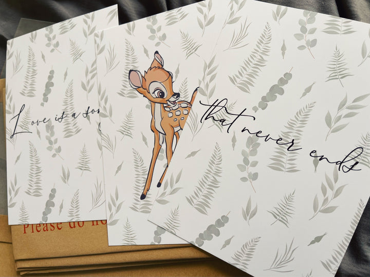 SET OF 3 Bambi Quote prints | Bambi and Thumper | Disney Bedroom Artwork | Kids Children Babies Nursery Bedroom Gift Art Pixar Decor